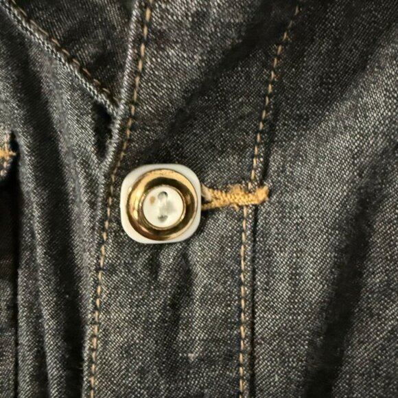 Baby Phat Womens Denim Jumpsuit Short Sleeve 100% Cotton Capri Length 18 Y2K - Picture 3 of 16